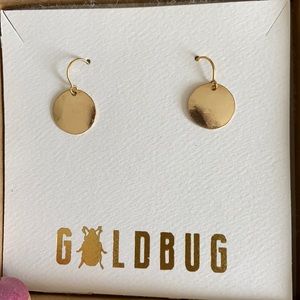 New Gold earrings with chain back